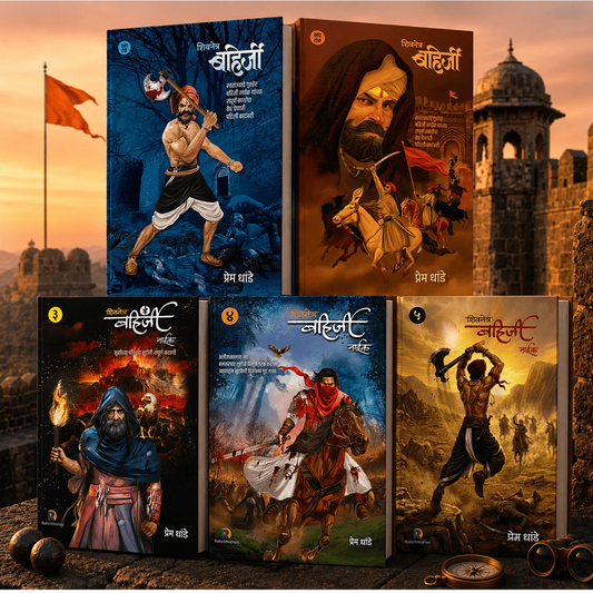 Bahirji Naik Combo Set ( Khand 1 te 5) By Prem Dhande (बहिर्जी नाईक कॉम्बो सेट खंड १ ते ५ - प्रेम धांडे )