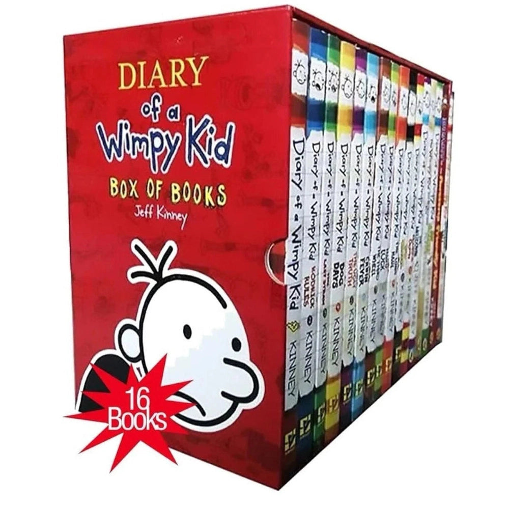 Diary of a Wimpy Kid 1-16 Books The Ultimate Collectiopn Set Box By Jeff Kinney (English)