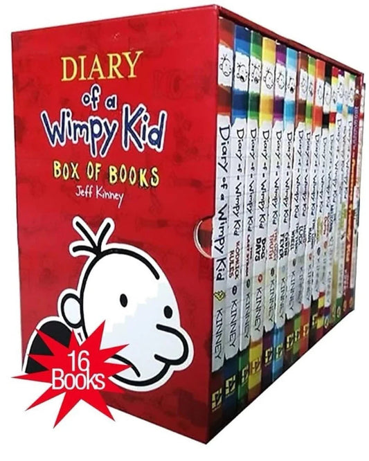 Diary of a Wimpy Kid 1-16 Books The Ultimate Collectiopn Set Box By Jeff Kinney (English)