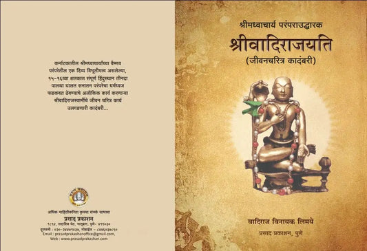 Shriwadirajayati Jeevancharitra Kadambari श्रीवादिराजयति जीवनचरित्र कादंबरी by wadiraj limaye वादिराज लिमये