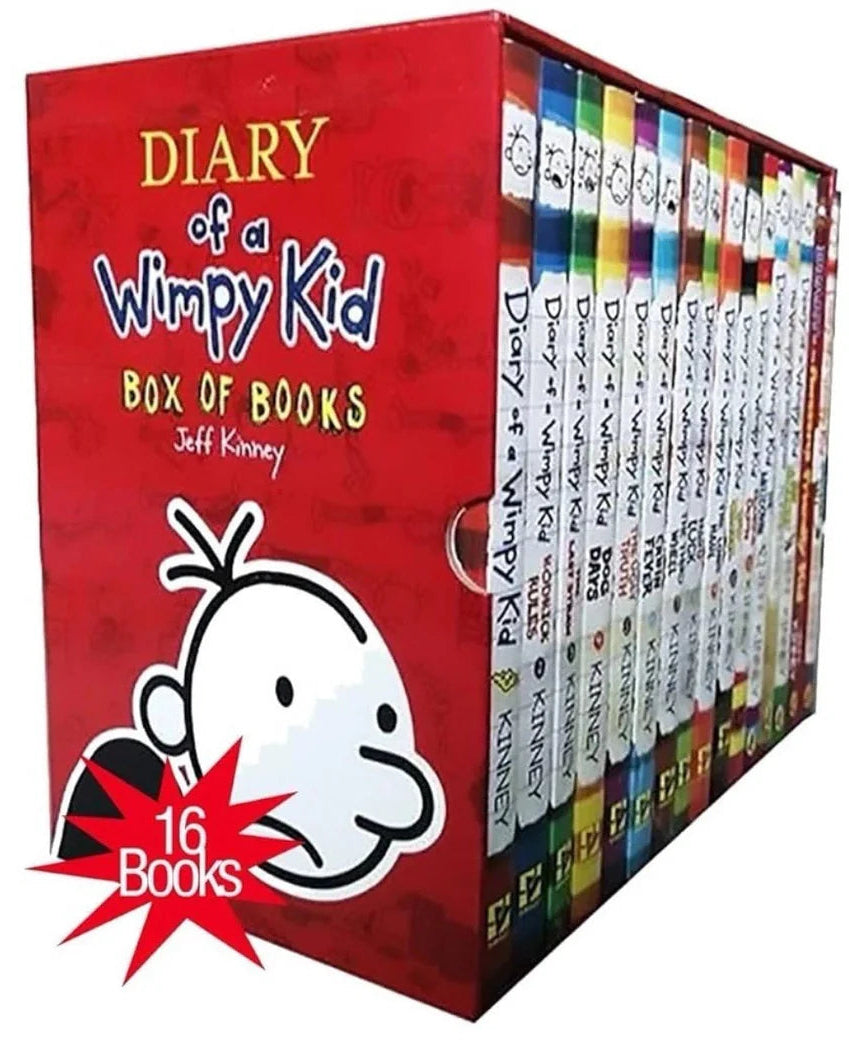 Diary of a Wimpy Kid 1-16 Books The Ultimate Collectiopn Set Box By Jeff Kinney (English)