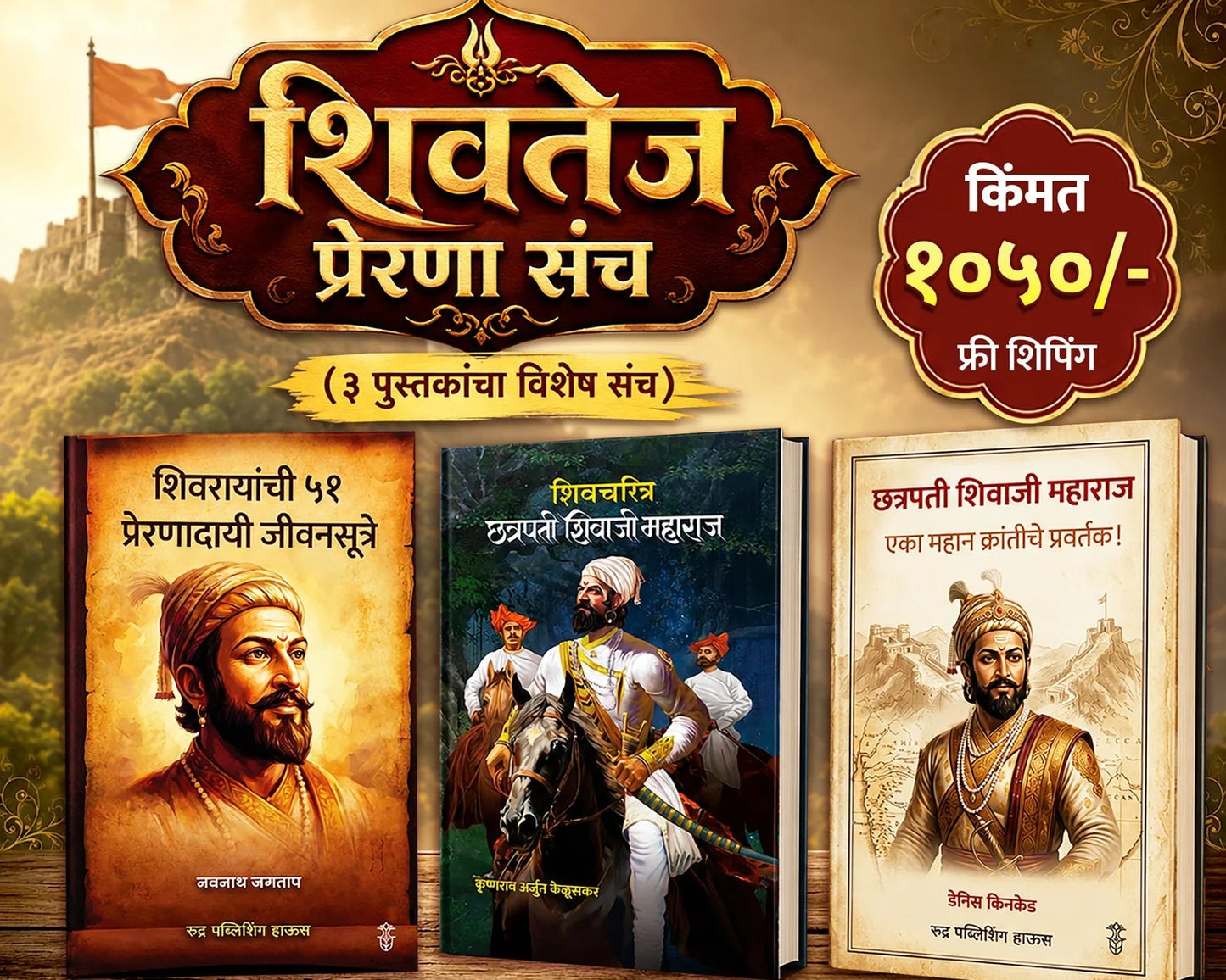 Shivtej Prarana Sanch - 3 Pustakancha Sanch (शिवतेज प्रेरणा संच-३ पुस्तकांचा संच )